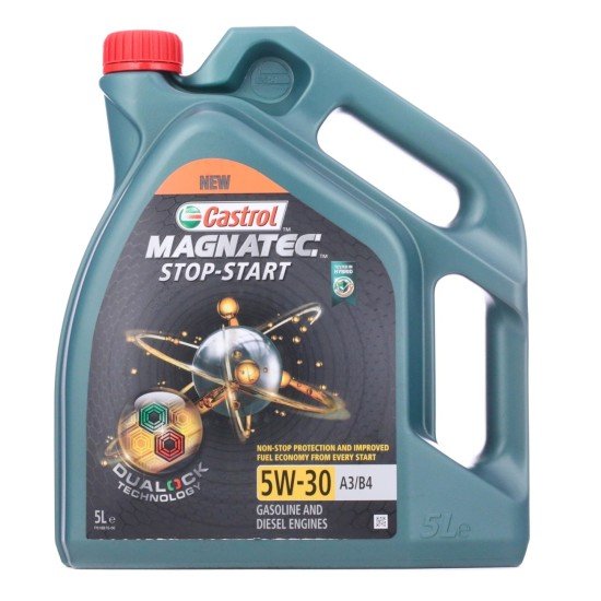 CASTROL Magnatec, Stop-Start A3/B4 Λάδι κινητήρα
5W-30, 5l CASTROL Magnatec, Stop-Start A3/B4 Λάδι κινητήρα
5W-30, 5l