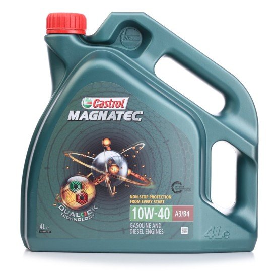 CASTROL Magnatec, A3/B4 Λάδι κινητήρα
10W-40, 4l, εν μέρει συνθετικό λάδι CASTROL Magnatec, A3/B4 Λάδι κινητήρα
10W-40, 4l, εν μέρει συνθετικό λάδι