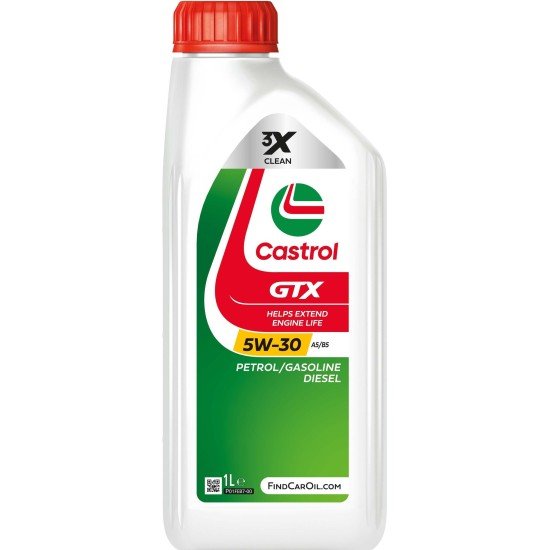 CASTROL GTX, A5/B5 Λάδι κινητήρα
5W-30, 1l CASTROL GTX, A5/B5 Λάδι κινητήρα
5W-30, 1l
