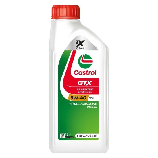 CASTROL GTX, A3/B4 Λάδι κινητήρα
5W-40, 1l CASTROL GTX, A3/B4 Λάδι κινητήρα
5W-40, 1l