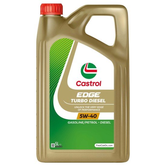 CASTROL EDGE, TURBO DIESEL Λάδι κινητήρα
5W-40, 5l, Συνθετικό λάδι CASTROL EDGE, TURBO DIESEL Λάδι κινητήρα
5W-40, 5l, Συνθετικό λάδι