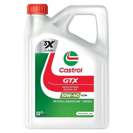 CASTROL GTX, A3/B4 Λάδι κινητήρα
10W-40, 4l, εν μέρει συνθετικό λάδι CASTROL GTX, A3/B4 Λάδι κινητήρα
10W-40, 4l, εν μέρει συνθετικό λάδι