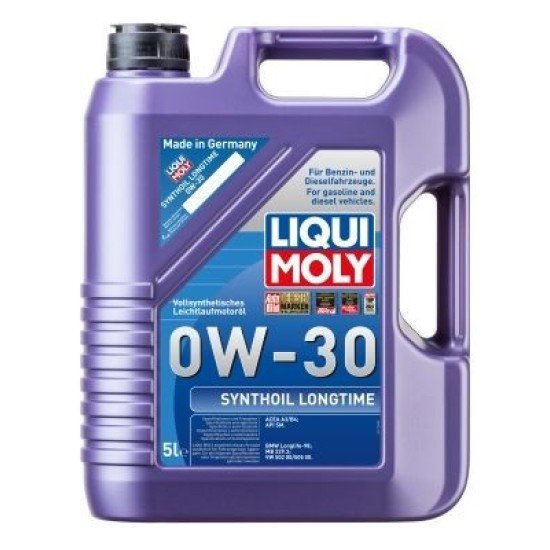 LIQUI MOLY Synthoil, Longtime Λάδι κινητήρα
0W-30, 5l, Συνθετικό λάδι LIQUI MOLY Synthoil, Longtime Λάδι κινητήρα
0W-30, 5l, Συνθετικό λάδι