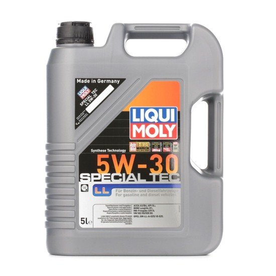 LIQUI MOLY Special Tec, LL Λάδι κινητήρα
5W-30, 5l, Συνθετικό λάδι LIQUI MOLY Special Tec, LL Λάδι κινητήρα
5W-30, 5l, Συνθετικό λάδι