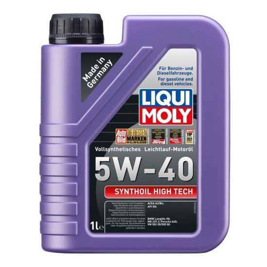 LIQUI MOLY Synthoil, High Tech Λάδι κινητήρα
5W-40, 1l, Συνθετικό λάδι LIQUI MOLY Synthoil, High Tech Λάδι κινητήρα
5W-40, 1l, Συνθετικό λάδι