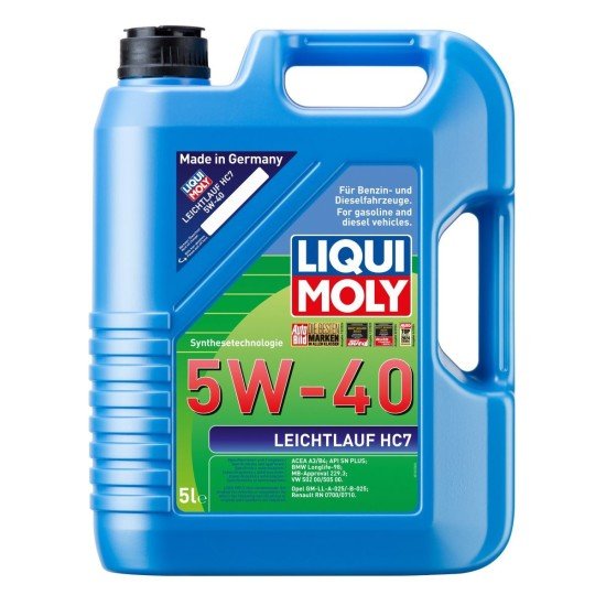 LIQUI MOLY Leichtlauf , HC7 Λάδι κινητήρα
5W-40, 5l, Συνθετικό λάδι HC (υδρογονοπυρολυμένο) LIQUI MOLY Leichtlauf , HC7 Λάδι κινητήρα
5W-40, 5l, Συνθετικό λάδι HC (υδρογονοπυρολυμένο)