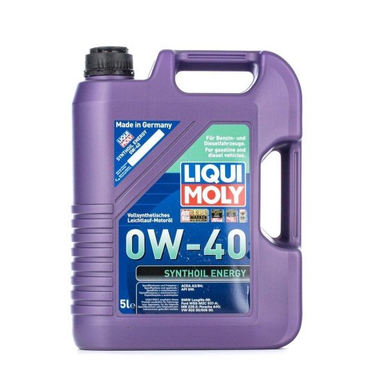 LIQUI MOLY Synthoil, Energy Λάδι κινητήρα
0W-40, 5l, Συνθετικό λάδι LIQUI MOLY Synthoil, Energy Λάδι κινητήρα
0W-40, 5l, Συνθετικό λάδι