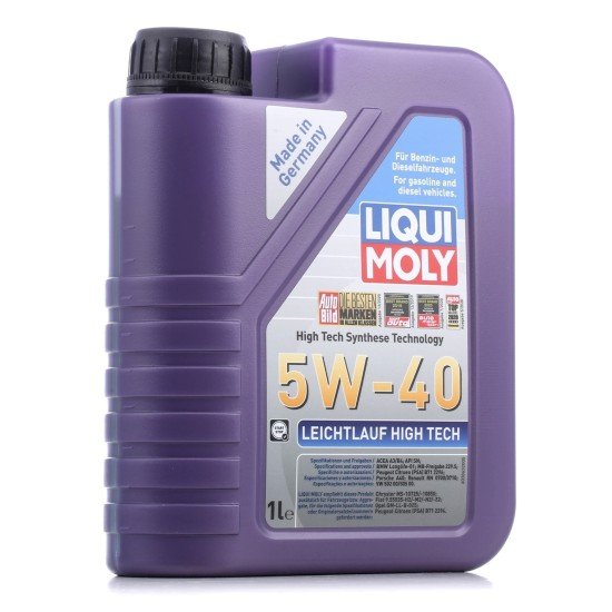 LIQUI MOLY Leichtlauf, High Tech Λάδι κινητήρα
5W-40, 1l LIQUI MOLY Leichtlauf, High Tech Λάδι κινητήρα
5W-40, 1l