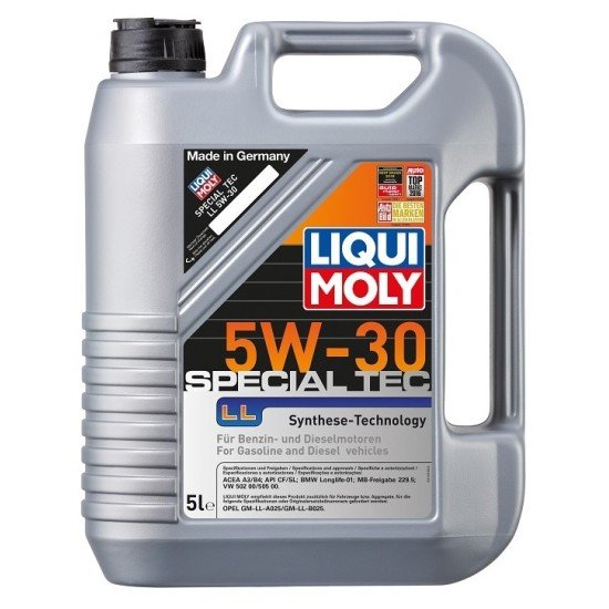 LIQUI MOLY Special Tec, LL Λάδι κινητήρα
5W-30, 5l, Συνθετικό λάδι LIQUI MOLY Special Tec, LL Λάδι κινητήρα
5W-30, 5l, Συνθετικό λάδι