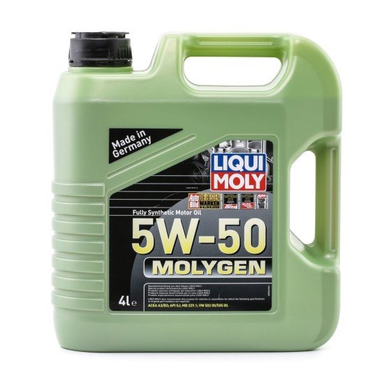 LIQUI MOLY Molygen Λάδι κινητήρα
5W-50, 4l, Συνθετικό λάδι LIQUI MOLY Molygen Λάδι κινητήρα
5W-50, 4l, Συνθετικό λάδι