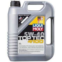 LIQUI MOLY Top Tec, 4100 Λάδι κινητήρα
5W-40, 5l, Συνθετικό λάδι LIQUI MOLY Top Tec, 4100 Λάδι κινητήρα
5W-40, 5l, Συνθετικό λάδι