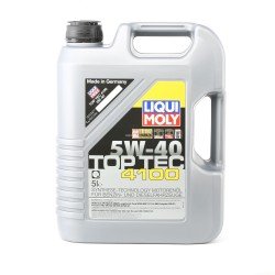 LIQUI MOLY Top Tec, 4100 Λάδι κινητήρα
5W-40, 5l, Συνθετικό λάδι LIQUI MOLY Top Tec, 4100 Λάδι κινητήρα
5W-40, 5l, Συνθετικό λάδι