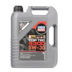 LIQUI MOLY Top Tec, 4300 Λάδι κινητήρα
5W-30, 5l, Πλήρως συνθετικό λάδι LIQUI MOLY Top Tec, 4300 Λάδι κινητήρα
5W-30, 5l, Πλήρως συνθετικό λάδι