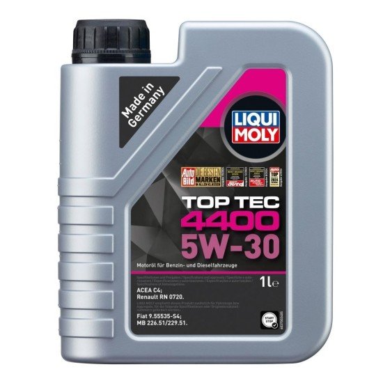 LIQUI MOLY Top Tec, 4400 Λάδι κινητήρα
5W-30, 1l LIQUI MOLY Top Tec, 4400 Λάδι κινητήρα
5W-30, 1l
