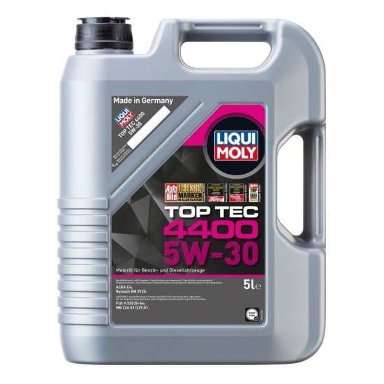 LIQUI MOLY Top Tec, 4400 Λάδι κινητήρα
5W-30, 5l LIQUI MOLY Top Tec, 4400 Λάδι κινητήρα
5W-30, 5l