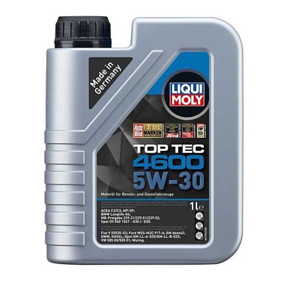 LIQUI MOLY Top Tec, 4600 Λάδι κινητήρα
5W-30, 1l, Συνθετικό λάδι LIQUI MOLY Top Tec, 4600 Λάδι κινητήρα
5W-30, 1l, Συνθετικό λάδι
