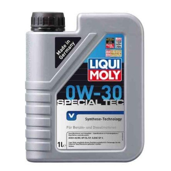 LIQUI MOLY Special Tec, V Λάδι κινητήρα
0W-30, 1l LIQUI MOLY Special Tec, V Λάδι κινητήρα
0W-30, 1l