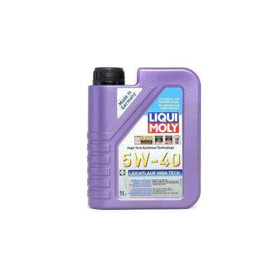 LIQUI MOLY Leichtlauf, High Tech Λάδι κινητήρα
5W-40, 1l LIQUI MOLY Leichtlauf, High Tech Λάδι κινητήρα
5W-40, 1l