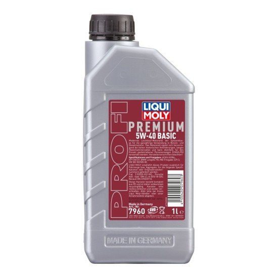 LIQUI MOLY Profi Premium, Basis Λάδι κινητήρα
5W-40, 1l LIQUI MOLY Profi Premium, Basis Λάδι κινητήρα
5W-40, 1l