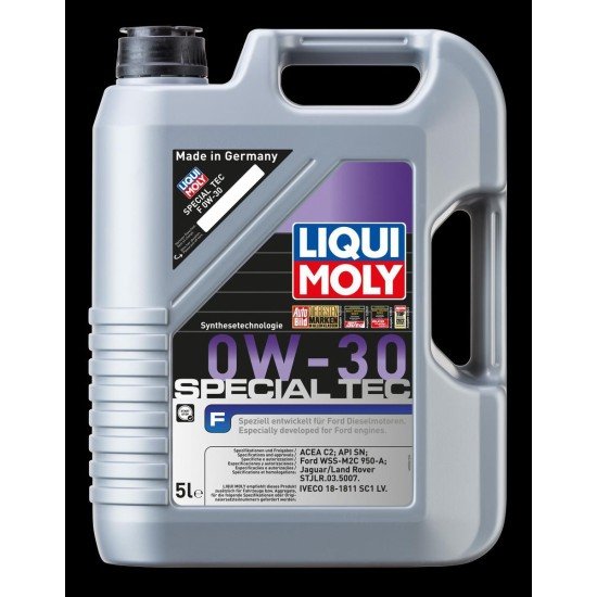 LIQUI MOLY Special Tec, F Λάδι κινητήρα
0W-30, 5l LIQUI MOLY Special Tec, F Λάδι κινητήρα
0W-30, 5l