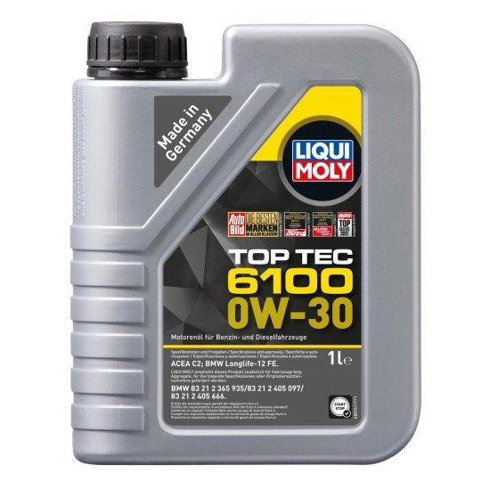 LIQUI MOLY Top Tec, 6100 Λάδι κινητήρα
0W-30, 1l LIQUI MOLY Top Tec, 6100 Λάδι κινητήρα
0W-30, 1l
