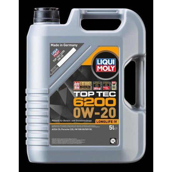 LIQUI MOLY Top Tec, 6200 Λάδι κινητήρα
0W-20, 1l LIQUI MOLY Top Tec, 6200 Λάδι κινητήρα
0W-20, 1l