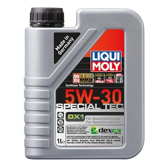 LIQUI MOLY Special Tec, DX1 Λάδι κινητήρα
5W-30, 1l LIQUI MOLY Special Tec, DX1 Λάδι κινητήρα
5W-30, 1l