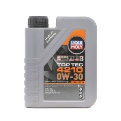 LIQUI MOLY Top Tec, 4210 Λάδι κινητήρα
0W-30, 1l LIQUI MOLY Top Tec, 4210 Λάδι κινητήρα
0W-30, 1l