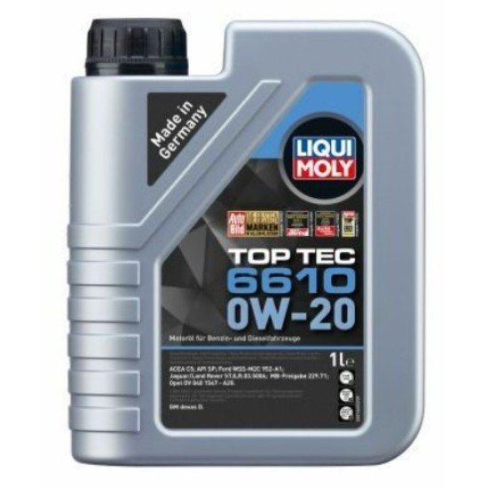 LIQUI MOLY Top Tec, 6610 Λάδι κινητήρα
0W-20, 1l LIQUI MOLY Top Tec, 6610 Λάδι κινητήρα
0W-20, 1l