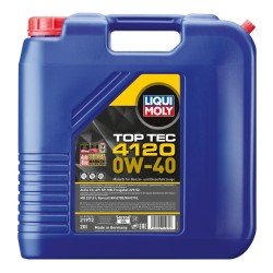 LIQUI MOLY Top Tec, 4120 Λάδι κινητήρα
0W-40, 20l LIQUI MOLY Top Tec, 4120 Λάδι κινητήρα
0W-40, 20l