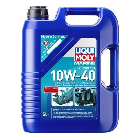 LIQUI MOLY MARINE Λάδι κινητήρα
10W-40, 5l, εν μέρει συνθετικό λάδι LIQUI MOLY MARINE Λάδι κινητήρα
10W-40, 5l, εν μέρει συνθετικό λάδι