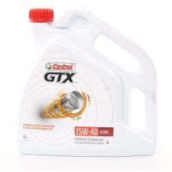 CASTROL GTX, A3/B3 Λάδι κινητήρα
15W-40, 4l, εν μέρει συνθετικό λάδι CASTROL GTX, A3/B3 Λάδι κινητήρα
15W-40, 4l, εν μέρει συνθετικό λάδι