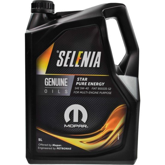 SELENIA StAR Pure Energy Λάδι κινητήρα
5W-40, 5l SELENIA StAR Pure Energy Λάδι κινητήρα
5W-40, 5l