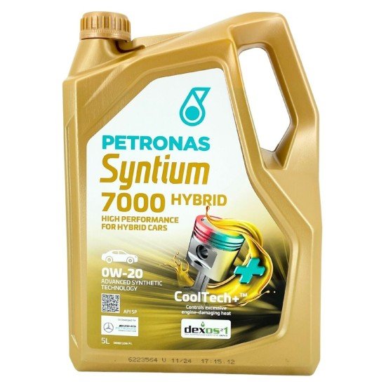 Πλήρως συνθετικό λάδι PETRONAS Syntium 7000 Hybrid 0W20 5L 70803M12EU Πλήρως συνθετικό λάδι PETRONAS Syntium 7000 Hybrid 0W20 5L 70803M12EU