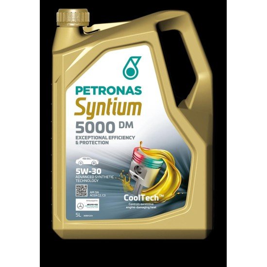 Συνθετικό λάδι PETRONAS SYNTIUM 5000 DM 5W30 5L 70644M12EU Συνθετικό λάδι PETRONAS SYNTIUM 5000 DM 5W30 5L 70644M12EU
