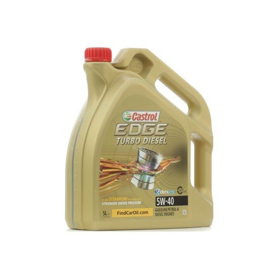 CASTROL EDGE, Turbo Diesel Λάδι κινητήρα
5W-40, 5l, Πλήρως συνθετικό λάδι CASTROL EDGE, Turbo Diesel Λάδι κινητήρα
5W-40, 5l, Πλήρως συνθετικό λάδι
